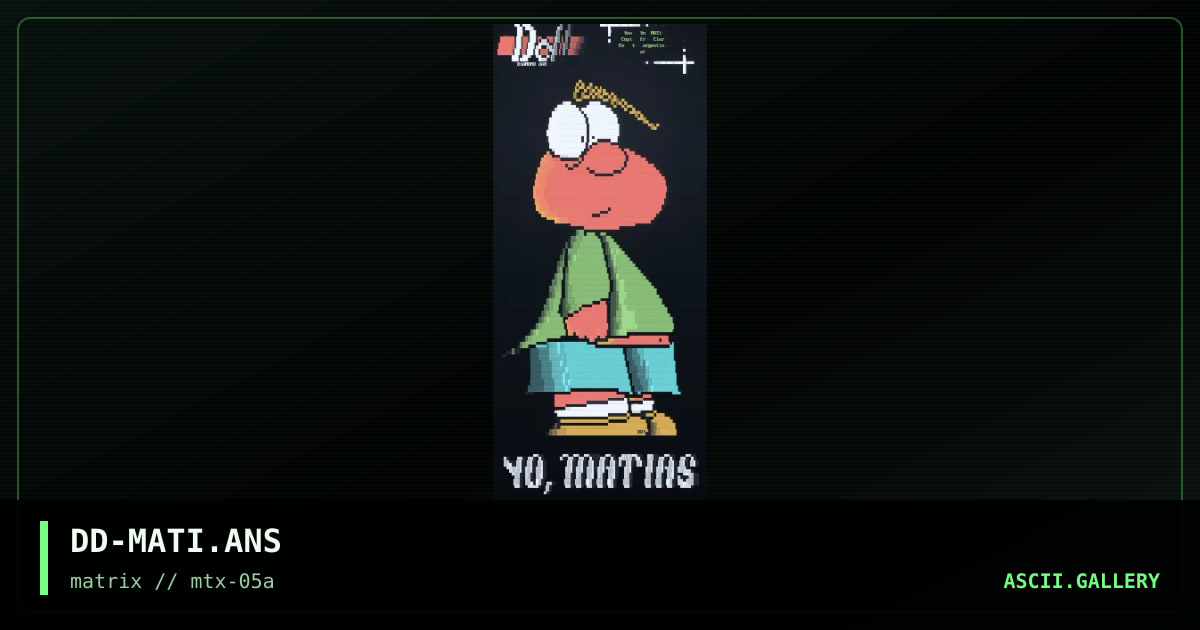 Yo, Matias, by diamond darrell, 1996