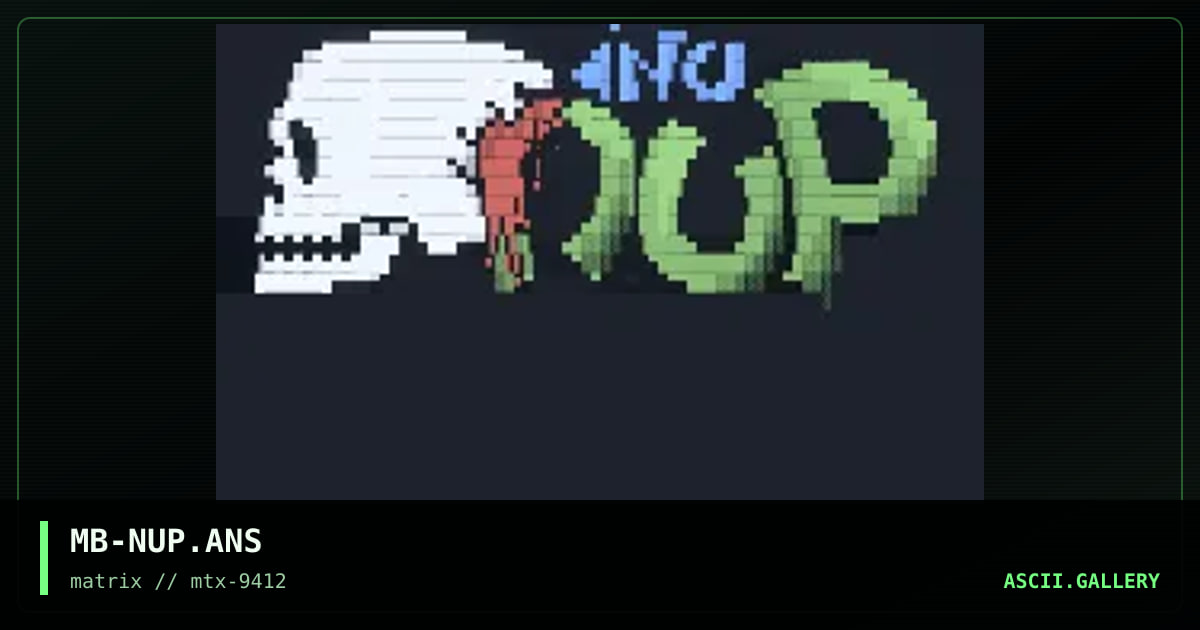 iNU NUP, by madbit, 1994