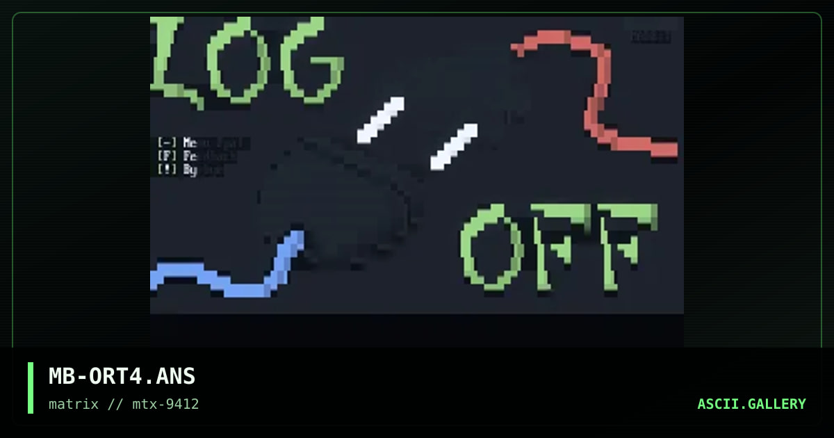 ORT ][ - Pre-LogOff, by madbit, 1994