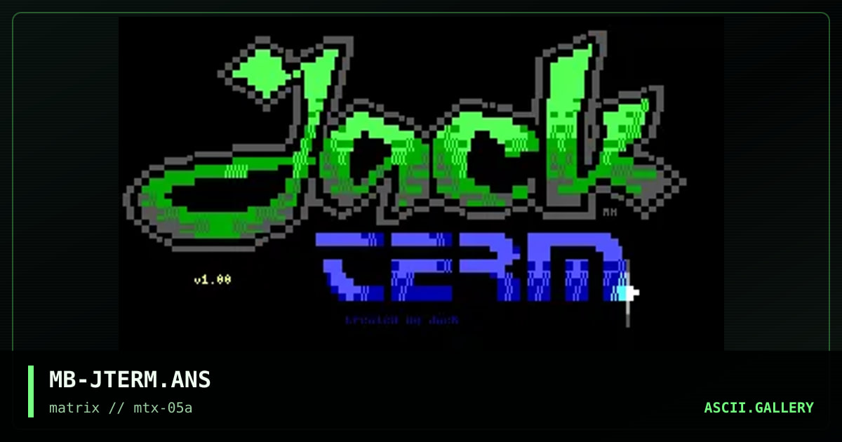 Jack Term, by madbit, 1996