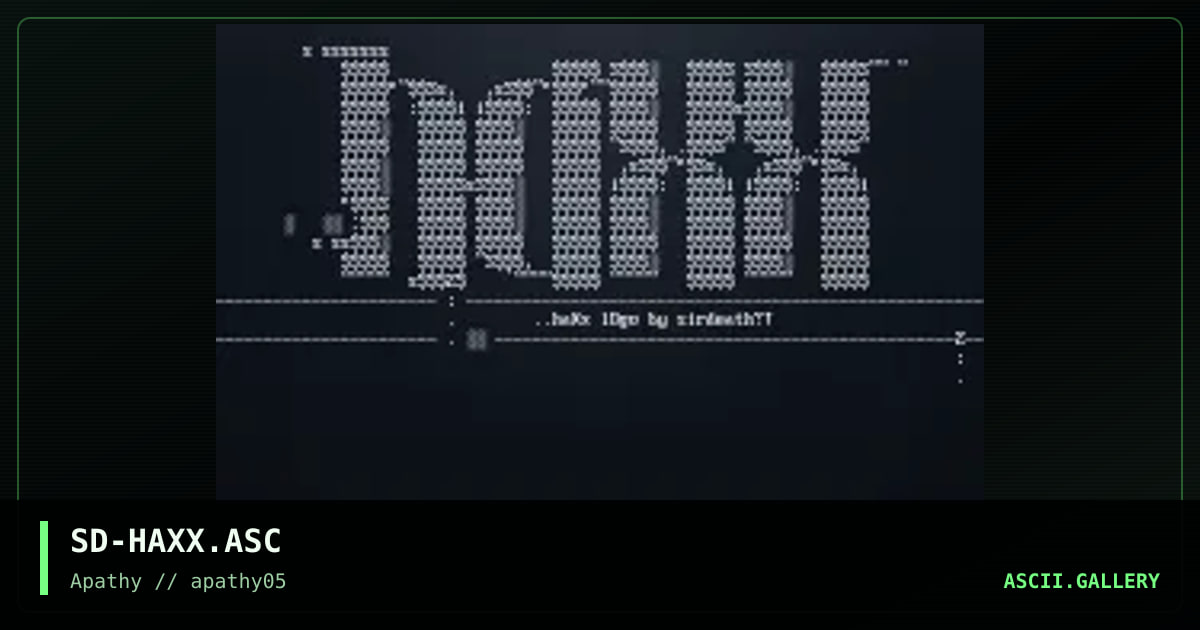 Haxx, by sirdeath, 1995