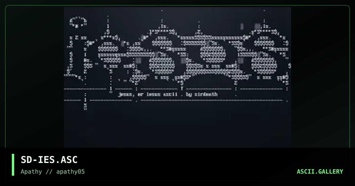 Iesus, by sirdeath, 1995
