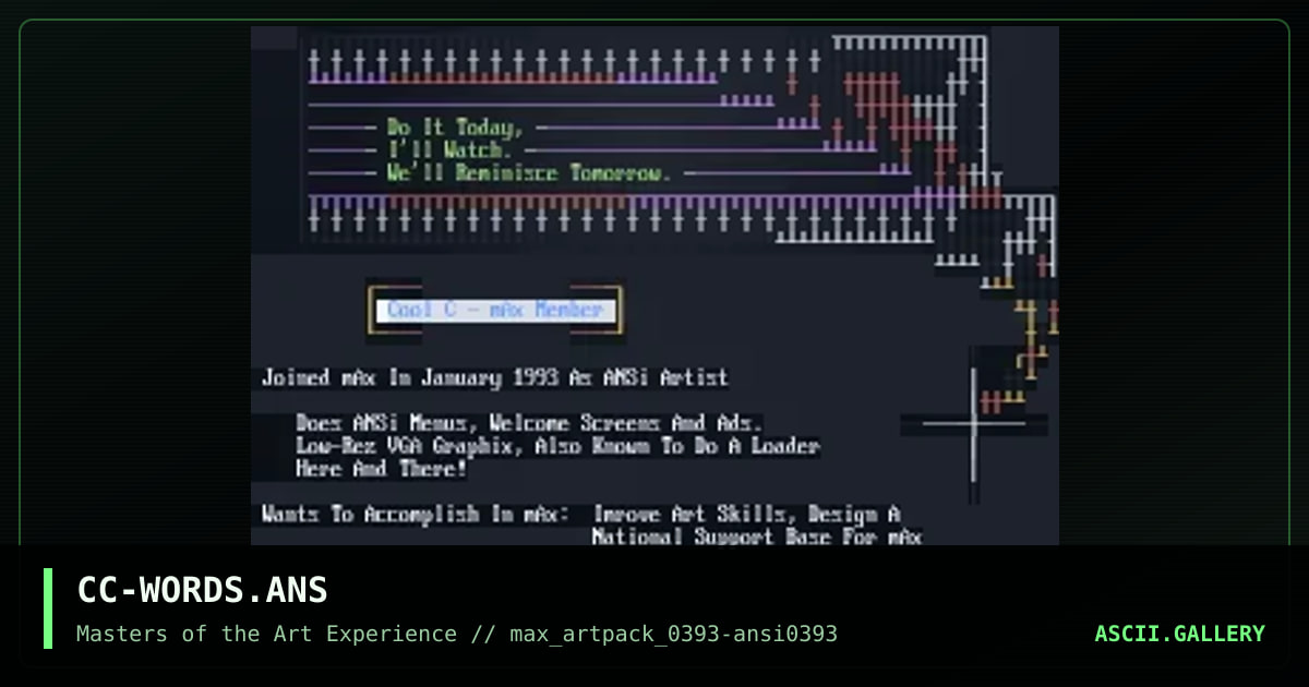CC-WORDS.ANS, by cool c, 1993