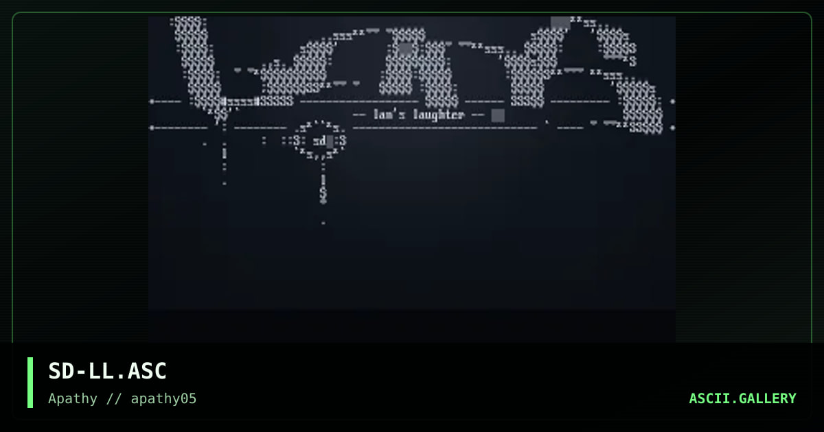 Lan's Laughter, by sirdeath, 1995