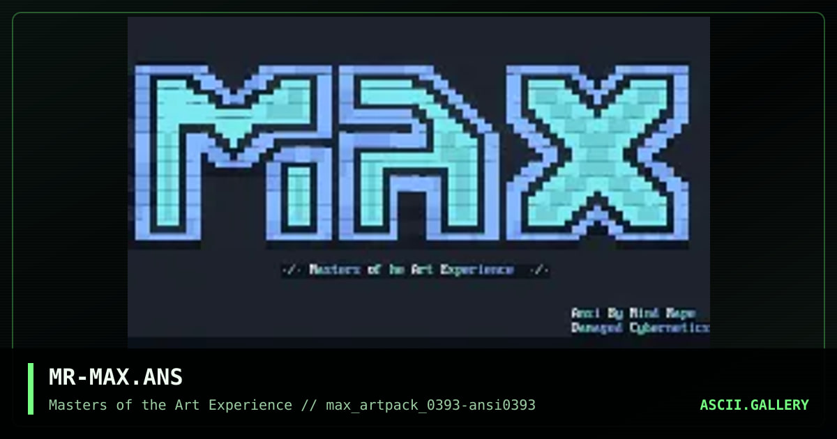 MR-MAX.ANS, by mind rape, 1993