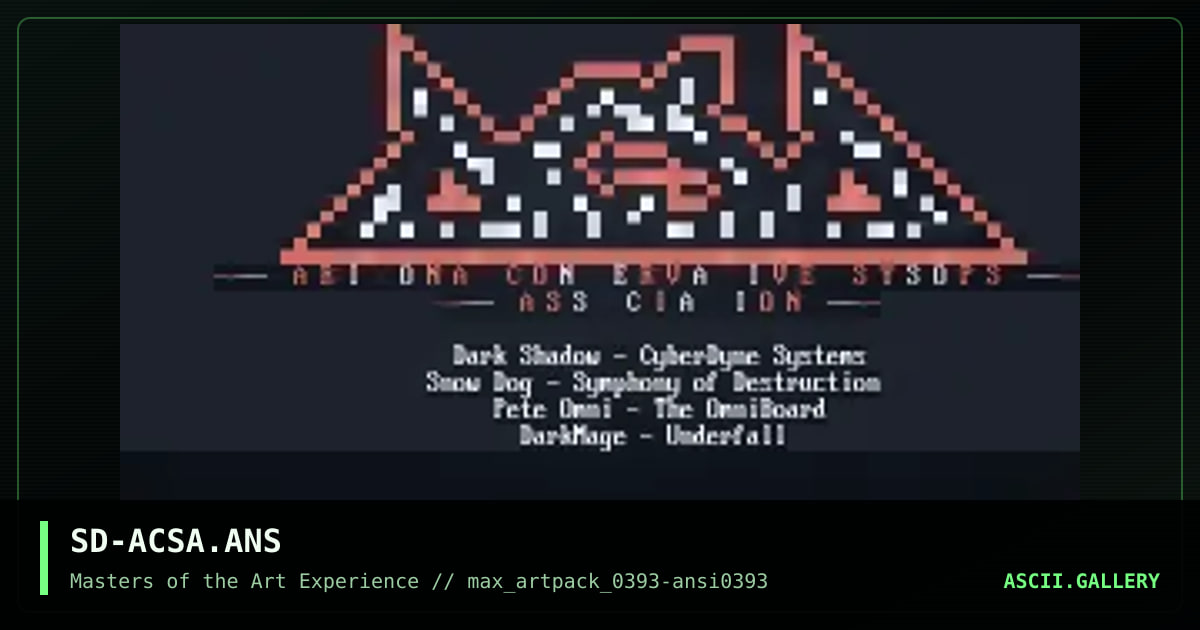 SD-ACSA.ANS, by snow dog, 1993