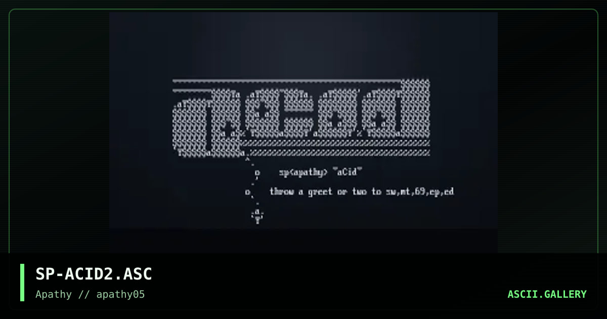 Acid, by spear, 1995