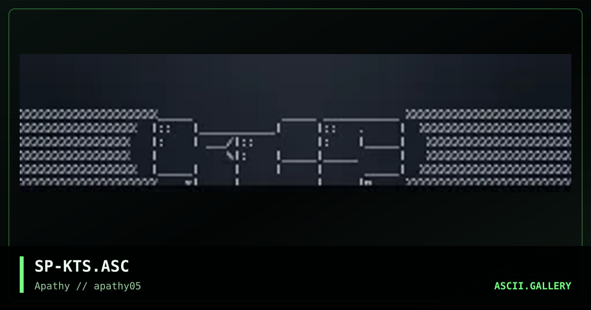 kTS!aSCII, by spear, 1995