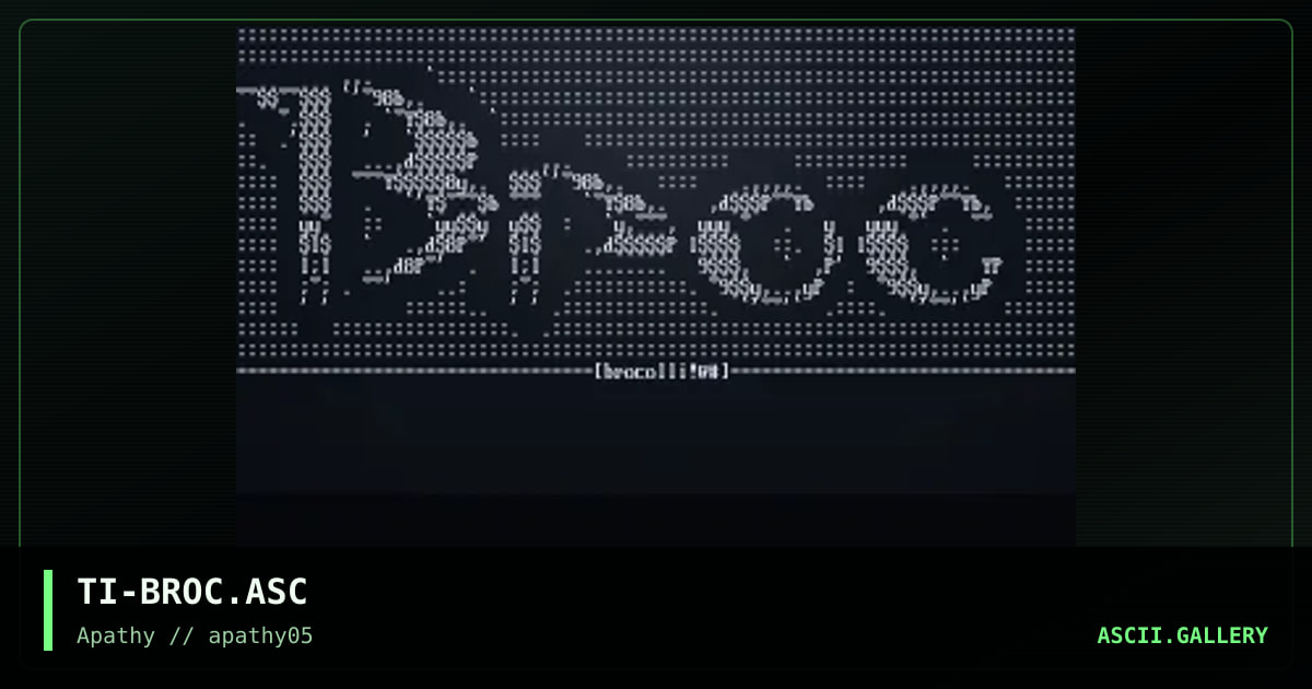 Broccoli, by trip, 1995