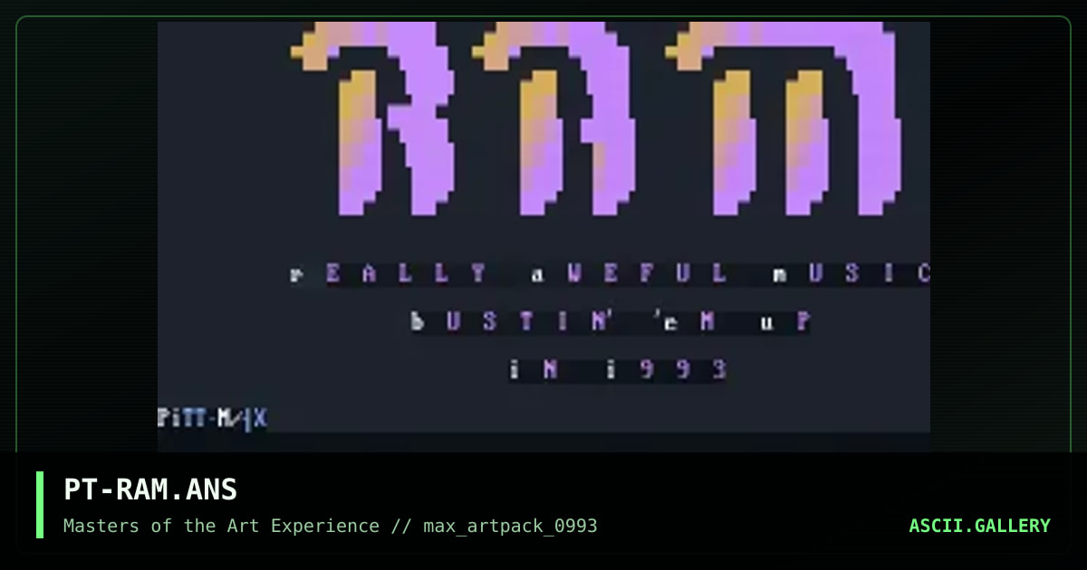 PT-RAM.ANS, by pitt, 1993