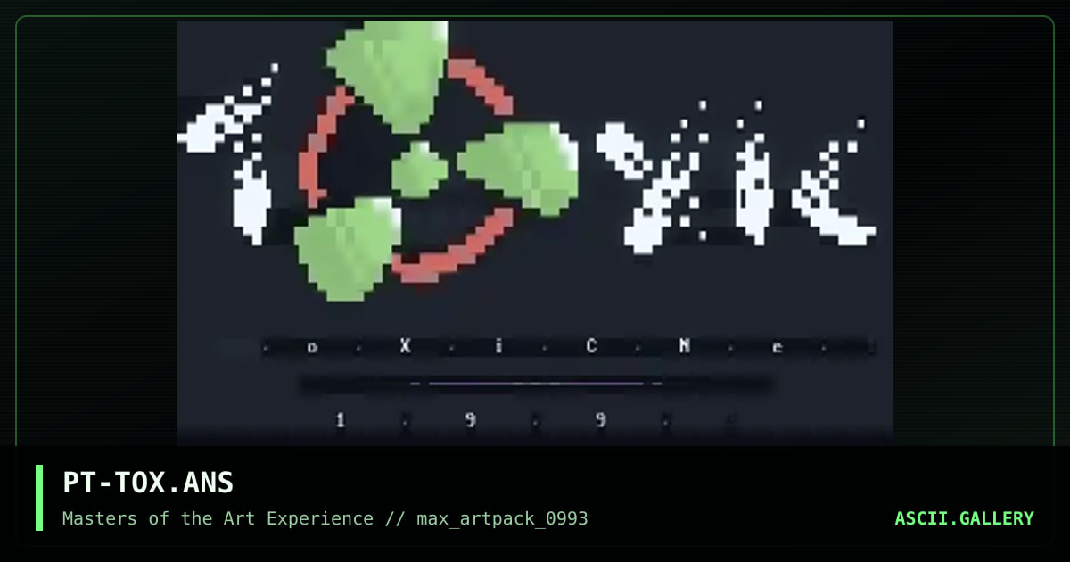 PT-TOX.ANS, by pitt, 1993