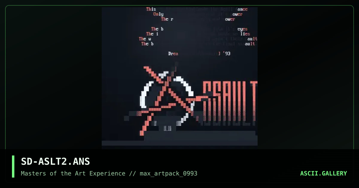 SD-ASLT2.ANS, by snow dog, dreadnought, 1993