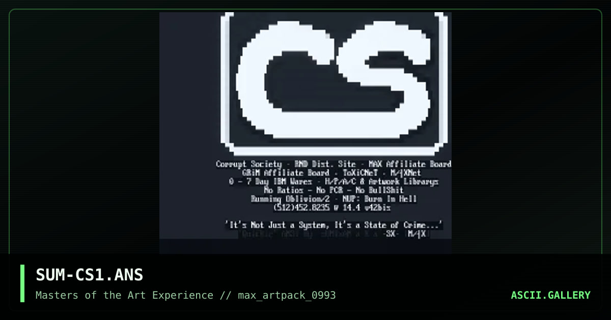 SUM-CS1.ANS, by sumixam, 1993