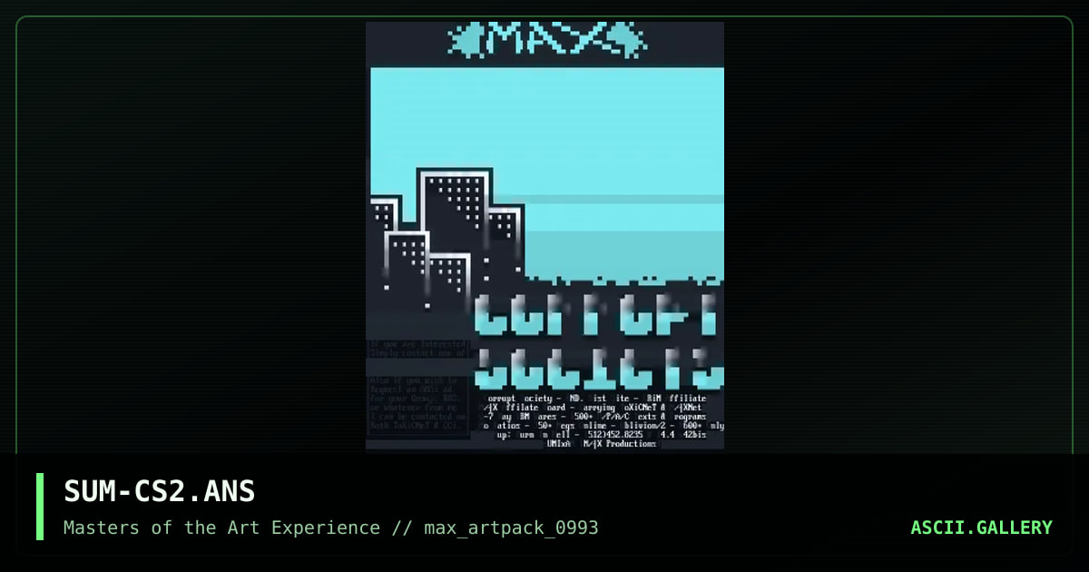 SUM-CS2.ANS, by sumixam, 1993
