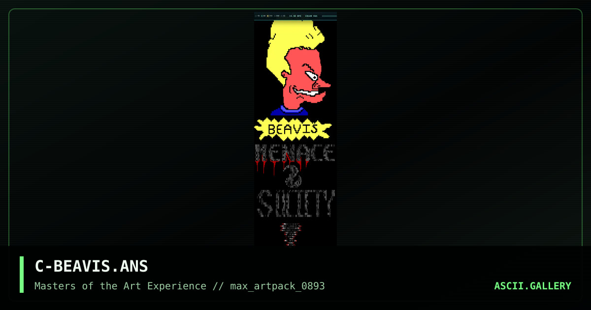 C-BEAVIS.ANS, by carnage-max, 1993