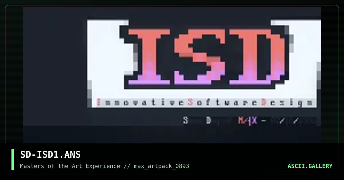 SD-ISD1.ANS, by snow dog, 1993