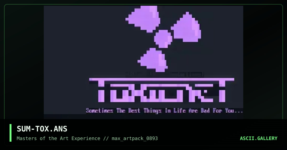 SUM-TOX.ANS, by sumixam, 1993