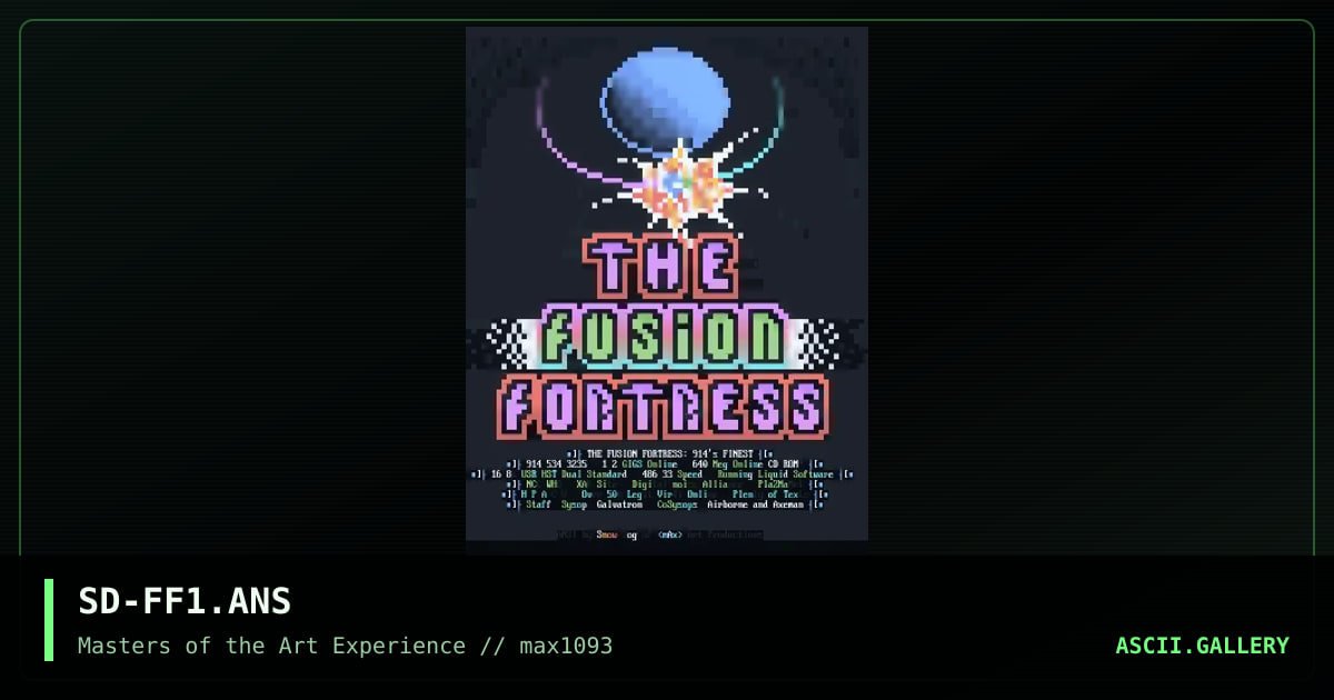 SD-FF1.ANS, by snow dog, 1993