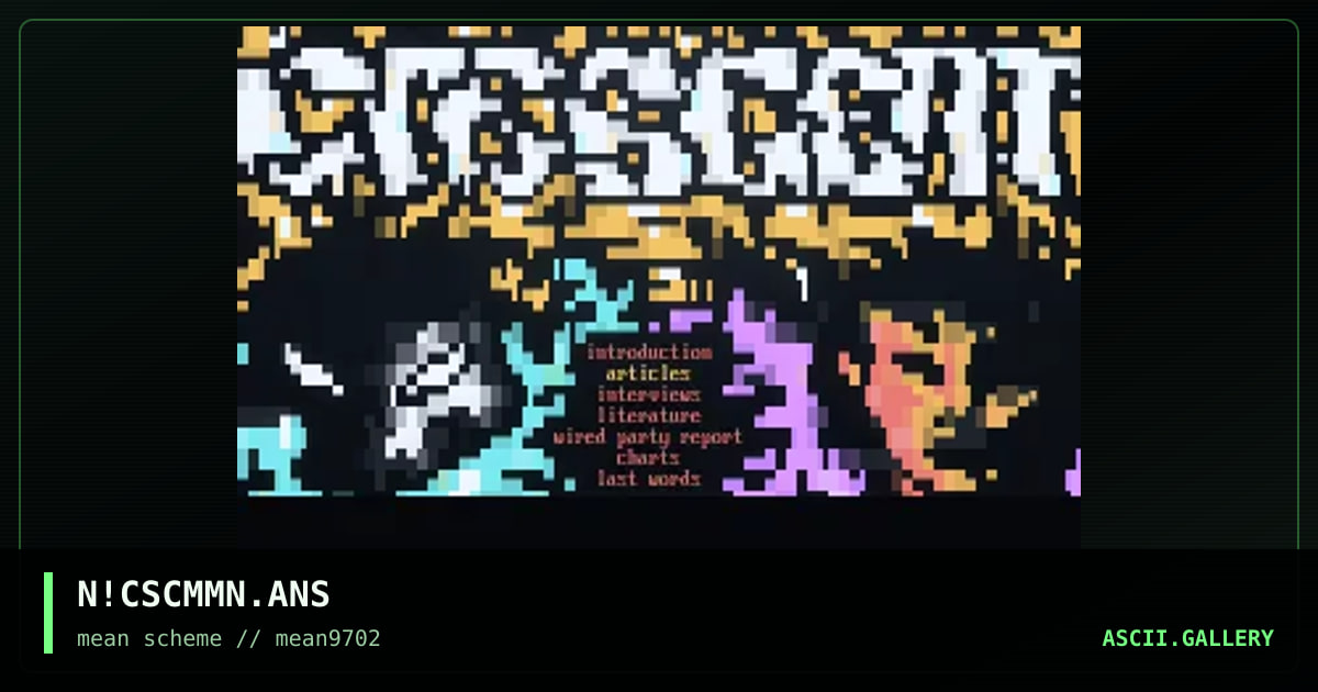 crescent#2 main menu, by nail, 1997