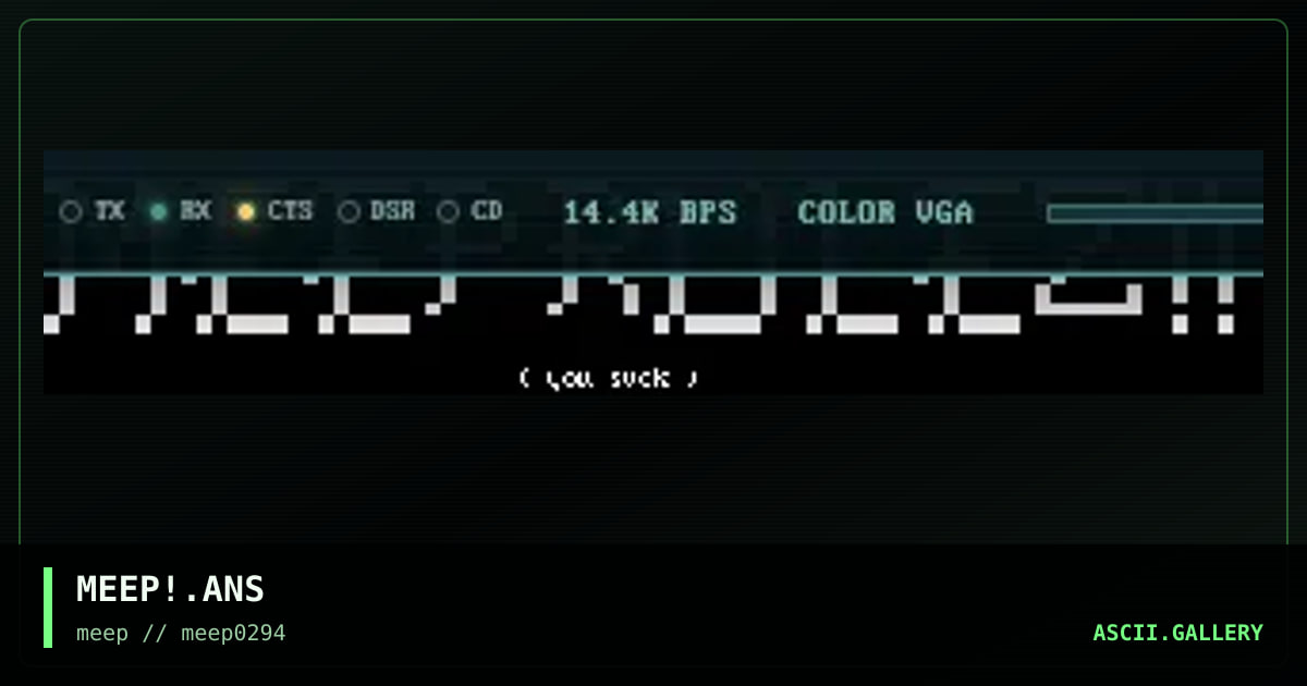 MEEP!.ANS, by aphex twin, 1994