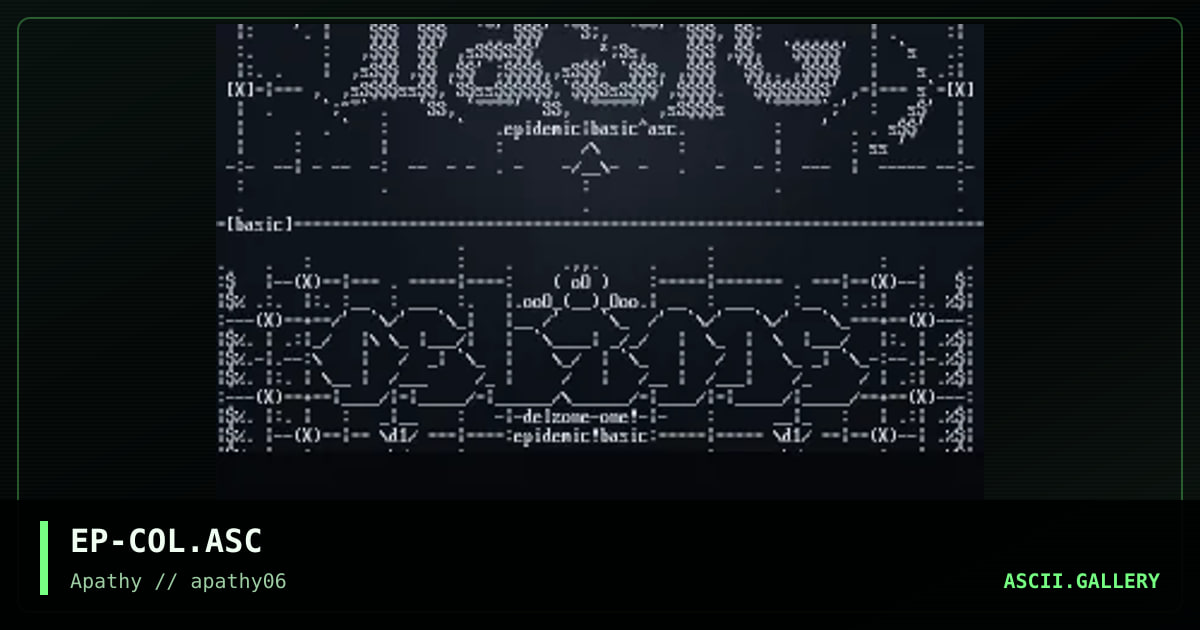 Ascii colly, by epidemic, 1996