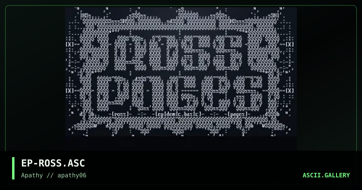 Ross Pages, by epidemic, 1996
