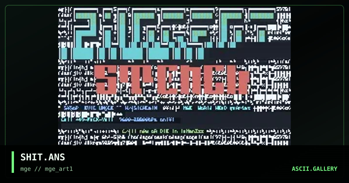 SHIT.ANS, by mge, 1994