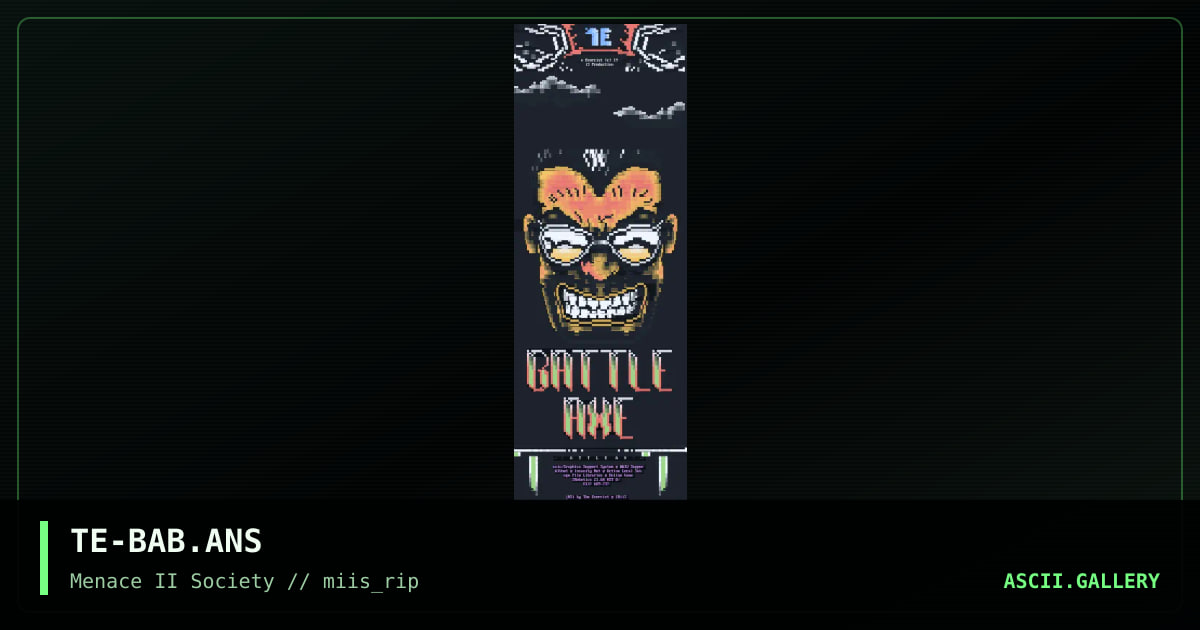 Battle Axe (RIPPED! #4), by the exorcist, 1994