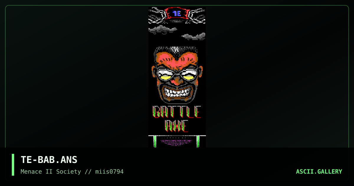 Battle Axe, by the exorcist, 1994