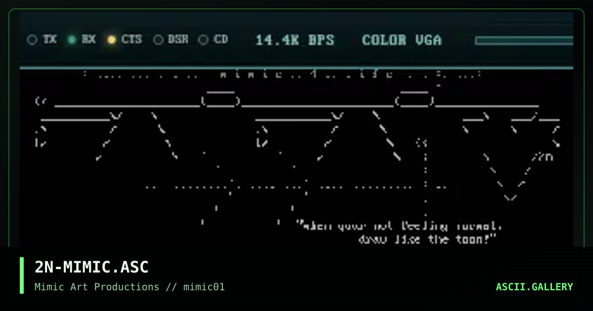 2N-MIMIC.ASC, by serial toon, 1998