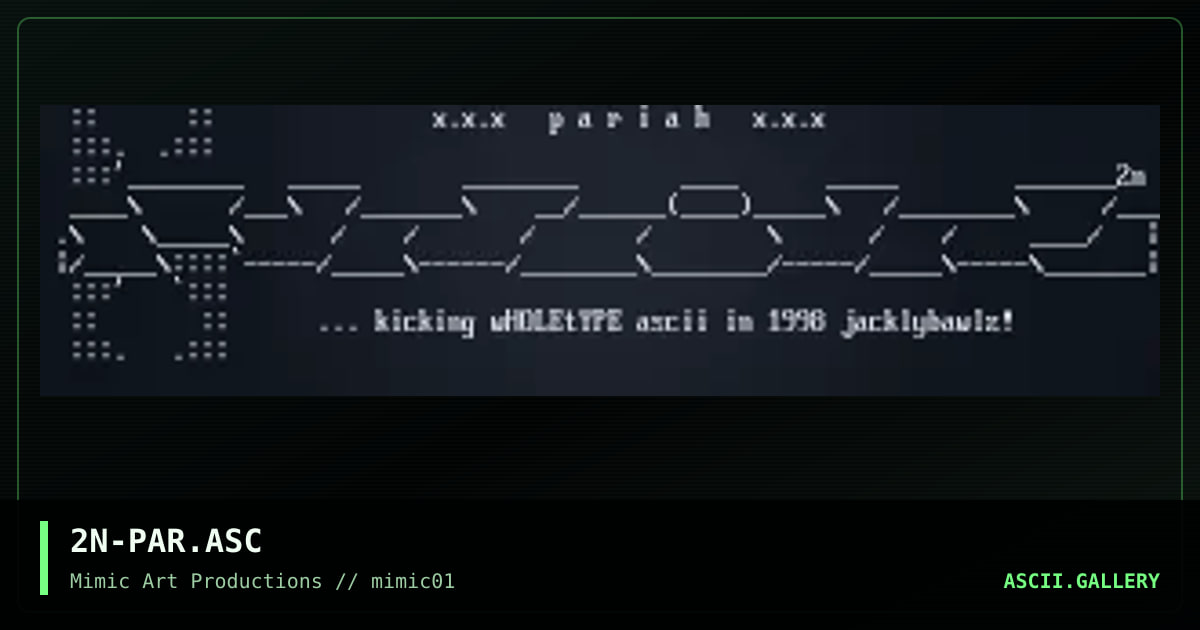 2N-PAR.ASC, by serial toon, 1998