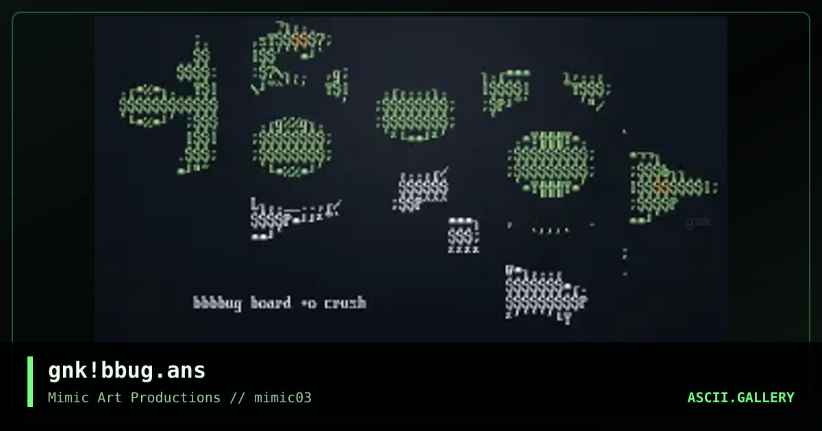 gnk!bbug.ans, by genick, 1998