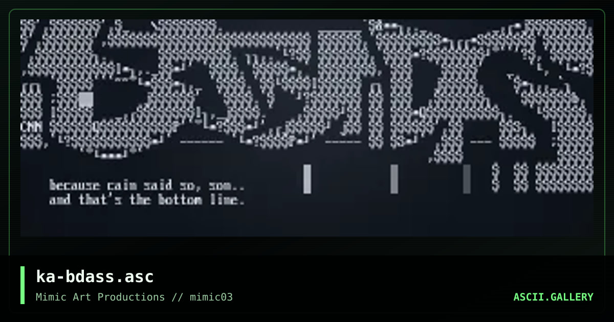 ka-bdass.asc, by cain, 1998