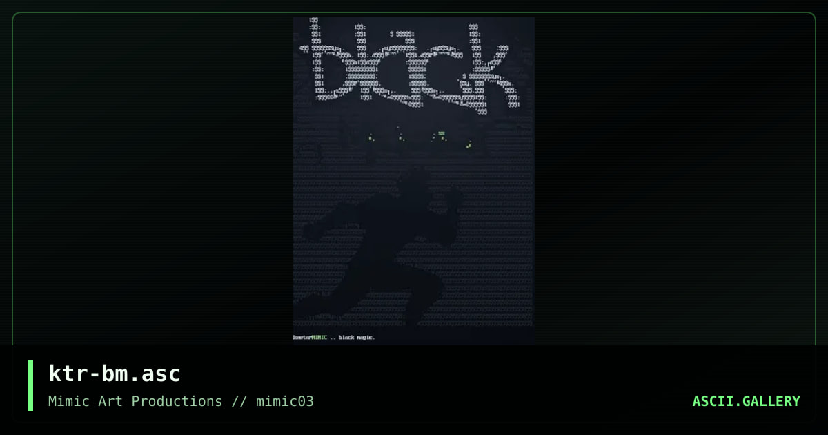 black magic, by keetar, 1998
