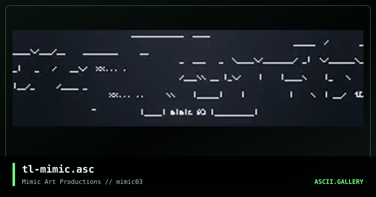 tl-mimic.asc, by tribal, 1998