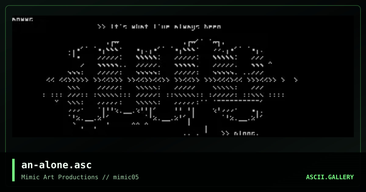 alone., by anarchist, 1998