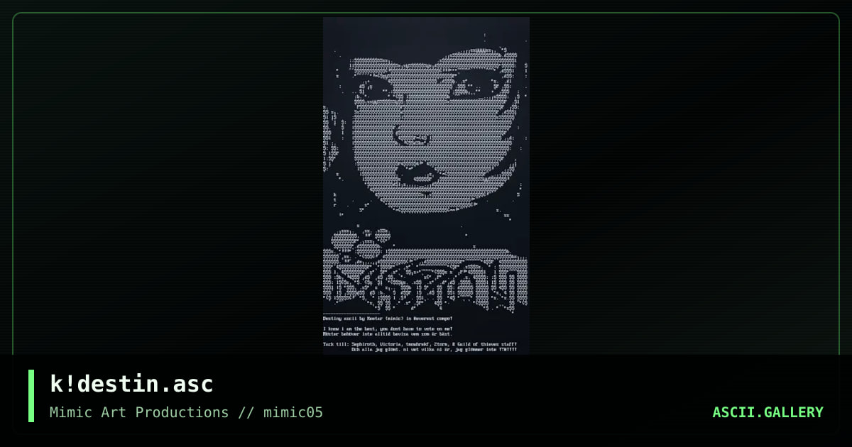 destiny, by keetar, 1998