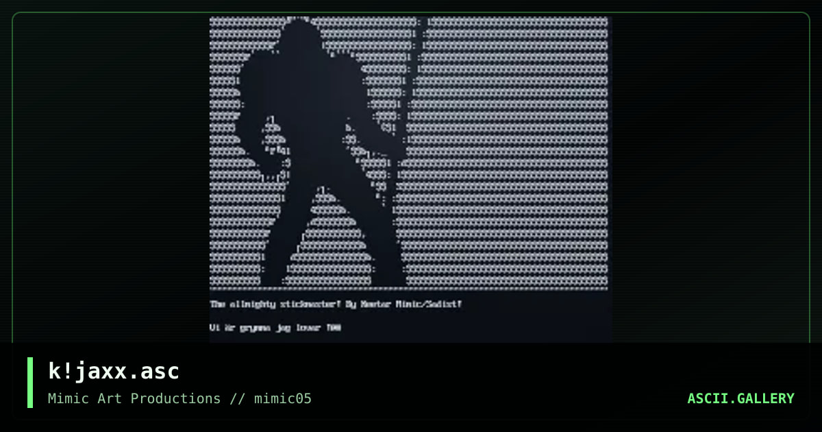 jazz man!, by keetar, 1998