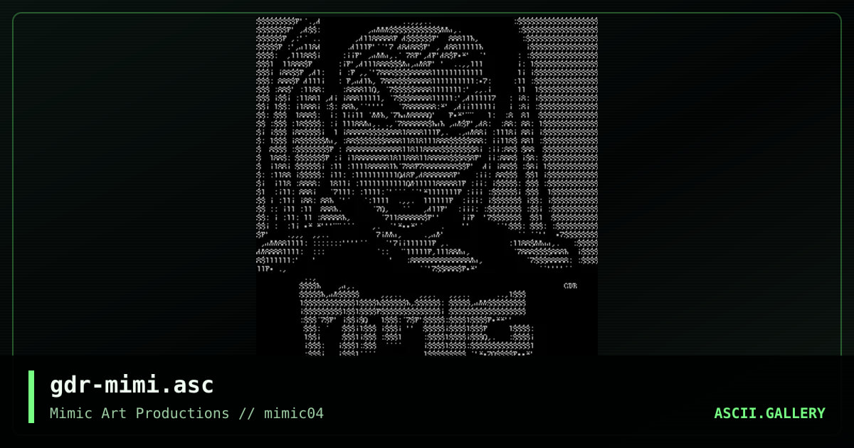 gdr-mimi.asc, by gravedancer, 1998