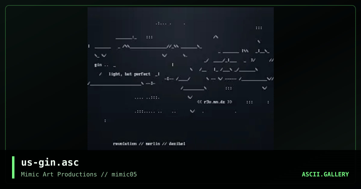 us-gin.asc, by dezibel, merlin, revolution, 1998