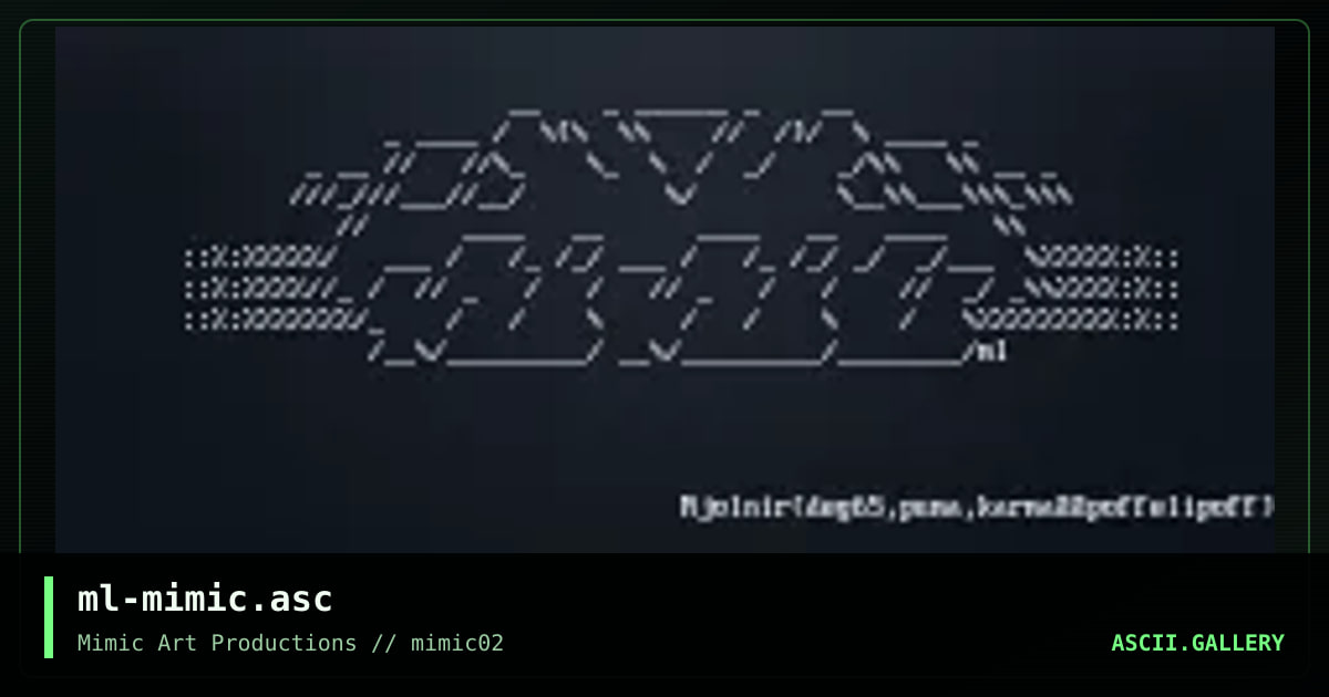 ml-mimic.asc, by mjolnir, 1998
