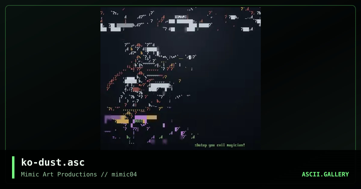 ko-dust.asc, by konami, 1998