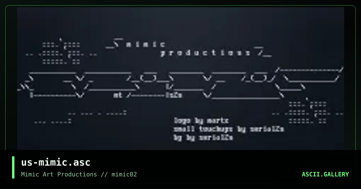 us-mimic.asc, by martz, serial toon, 1998