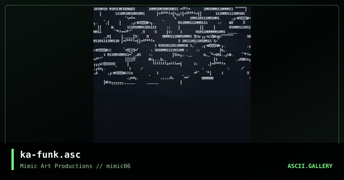 Binary Funk, by mcee kaes, 1998