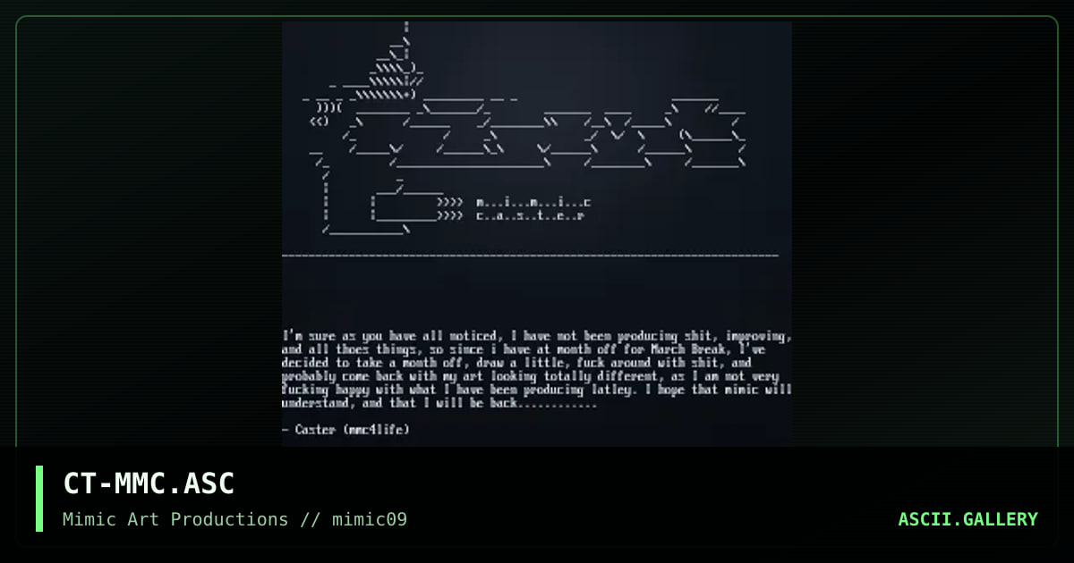 CT-MMC.ASC, by caster, 1999
