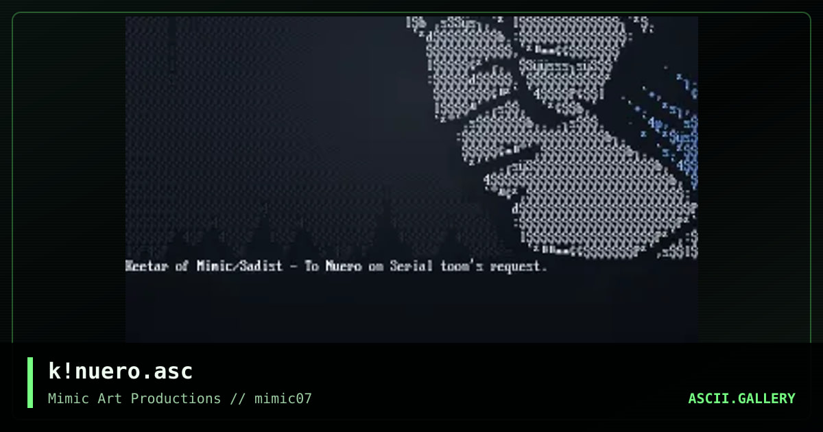 k!nuero.asc, by keetar, 1999