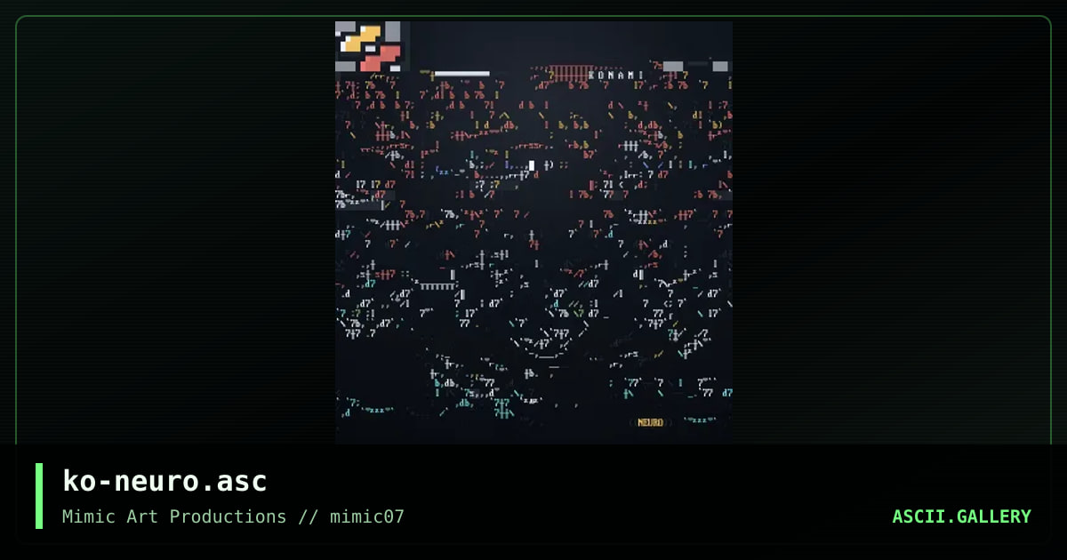 ko-neuro.asc, by konami, 1999
