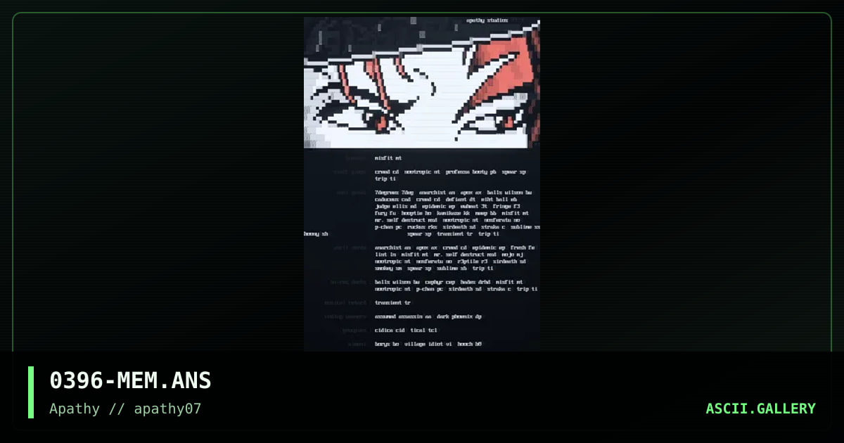 March Memberlist, by misfit, 1996
