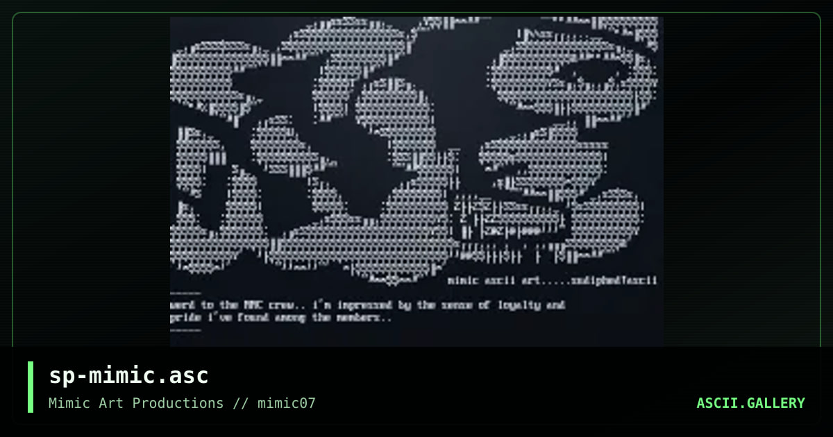 sp-mimic.asc, by sudiphed, 1999