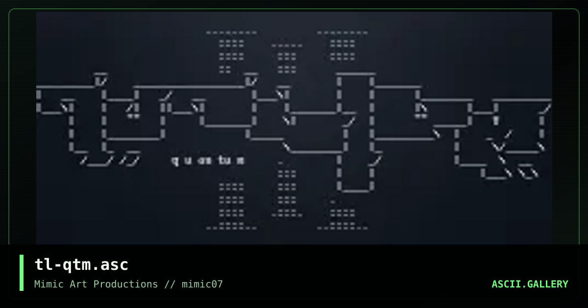 tl-qtm.asc, by tribal, 1999